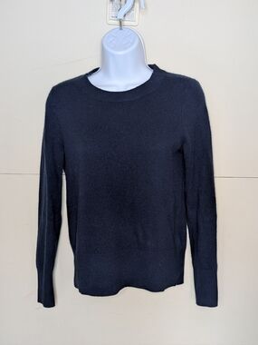 J.Crew Cashmere Sweater Crewneck Navy Blue